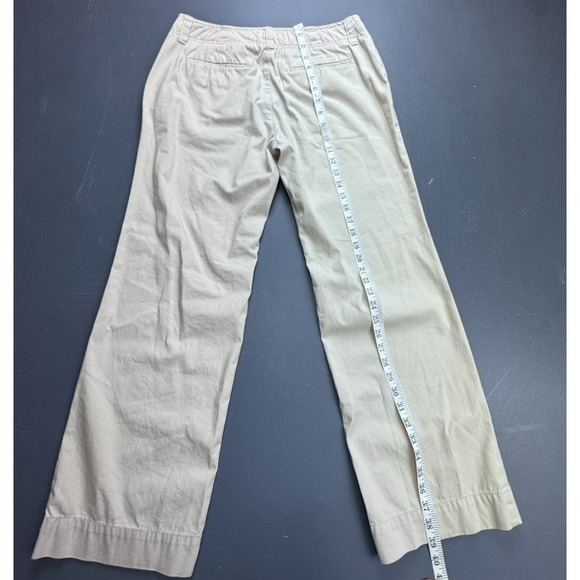 Eddie Bauer Pants Women's Size 8 Petite Khaki Stretch Straight Leg Chino Casual - Picture 9 of 12